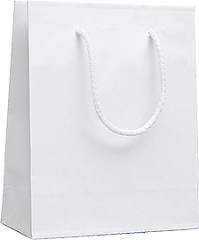 Biele kraftové papierové tašky bez potlače